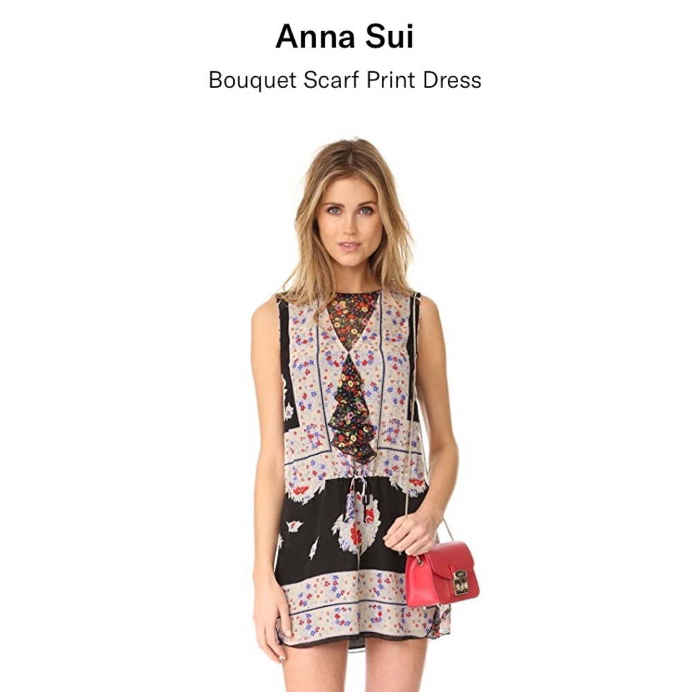🎉HP🎉 Anna Sui Silk Sheath Shift Dress - Picture 5 of 5